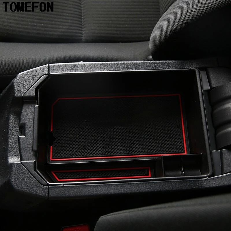 

TOMEFON For Toyota RAV4 RAV 4 2016 Central Suitcase Storage Box Armrest Remoulded Inside Car Glove Storage Box Car Styling