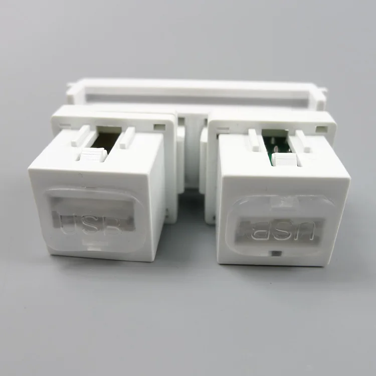 Настенный разъем с двумя портами USB 2 0 Мама мама|wall plate|wall connectorwall plate connector |
