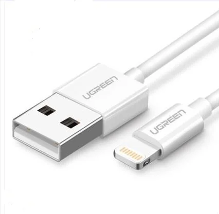 Ugreen USB кабель для быстрой зарядки USB кабель для передачи данных для мобильного телефона - Цвет: Белый