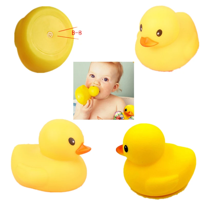 16pcs baby squeaky mixed bath duck,color assorted multicolor rubber duck 