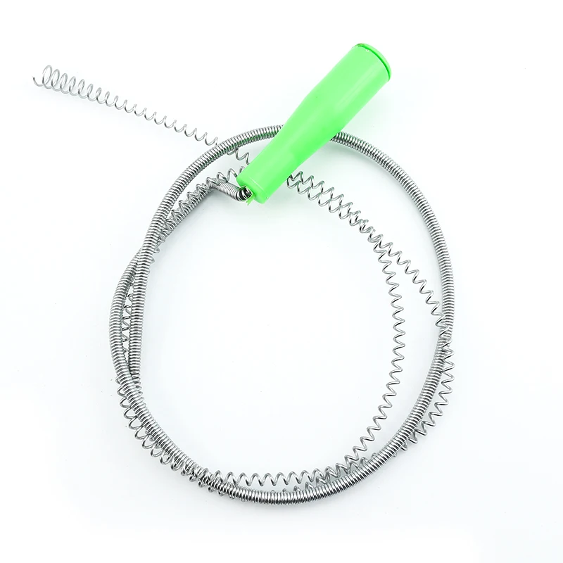 2m Snake Pipe Cleaner Compression Spring Drain Cleaner Wire Drain Snake