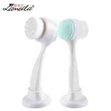 LAMEILA Face Washing Brush Silicone Brush Scrubber to Wash Face Exfoliating Cleansing Pore Blackhead Remover Massage