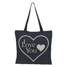 CROWDALE custom двусторонняя печать буквы любовь серия плечо Мешковина Сумка Многоразовые Складная сумка для покупок Повседневная сумка