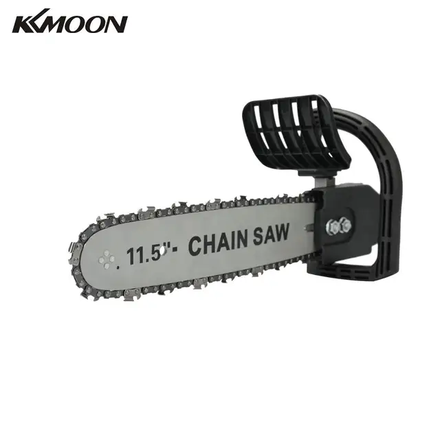 DIY Electric chain saw 11.5 Inch Chainsaw Bracket Set High Carbon Steel For Electric Angle Grinder To Chain Saw Woodworking Tool