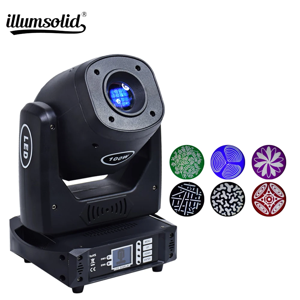 

Color/Gobo 100w LED Spot Moving Head Stage Light Disco Wedding Party DJ