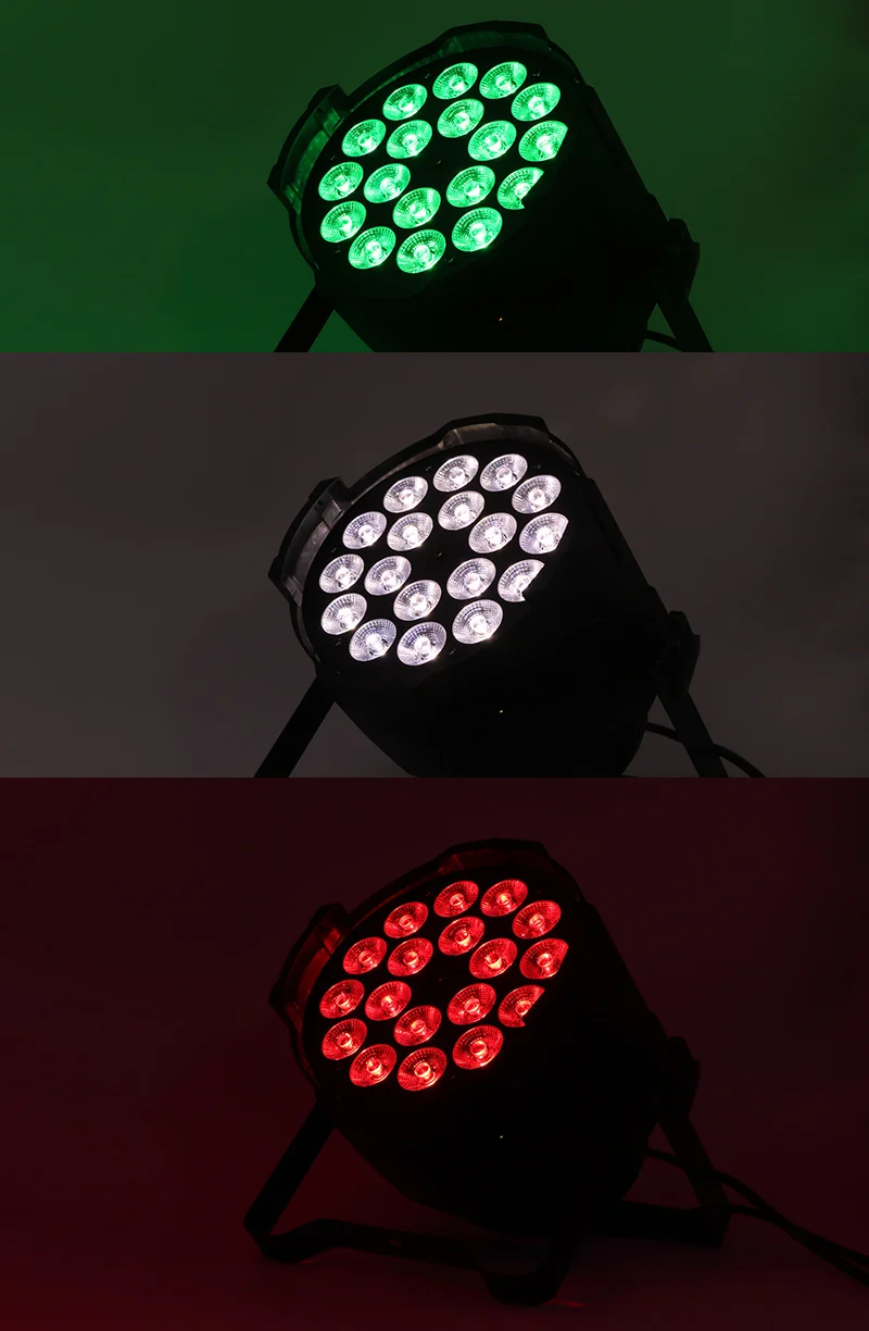 Алюминиевый сплав светодио дный LED Par 18 Вт 18 RGBWA + УФ освещение светодио дный LED Par может Световой прожектор Dj диско проектор стирка освещение