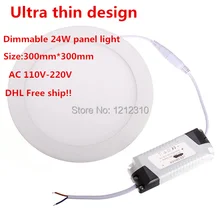 Светодиодный светильник с регулируемой яркостью 24 W 110 V-220 V светодиодный потолочный светильник 2835 Лампы светодиодный потолочный светильник современного дома Освещение в помещении DHL