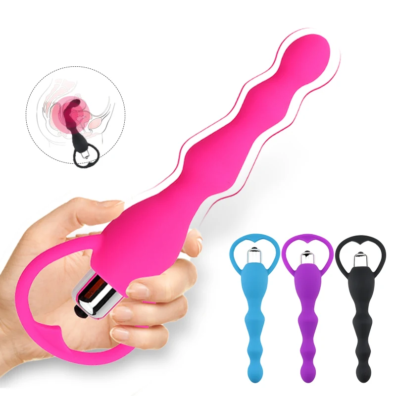 Силиконовые Анальная пробка Вибраторы G Spot простаты стимуляция массажем