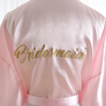 

BZEL New Bridesmaid Robes Sleepwear Robe Wedding Bride Bridesmaid Robes Pyjama Robe Female Nightwear Bathrobe Nightdress Pyjamas