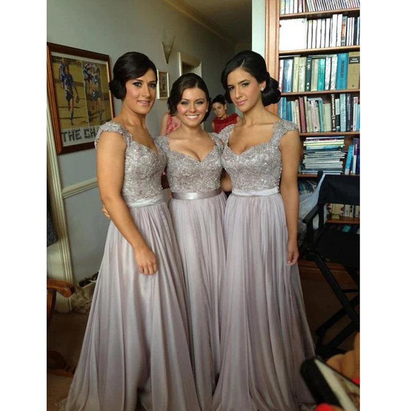 Hot Selling Purple Lilac Lavender Bridesmaid Dresses 6