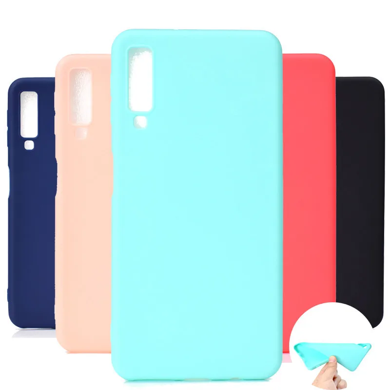 

50PCS Matte Phone Case For Samsung Galaxy A9 Star A9S A8S A6S A8 A6 Plus 2018 A7 A5 A3 2017 Soft TPU Case Candy Color Back Cove