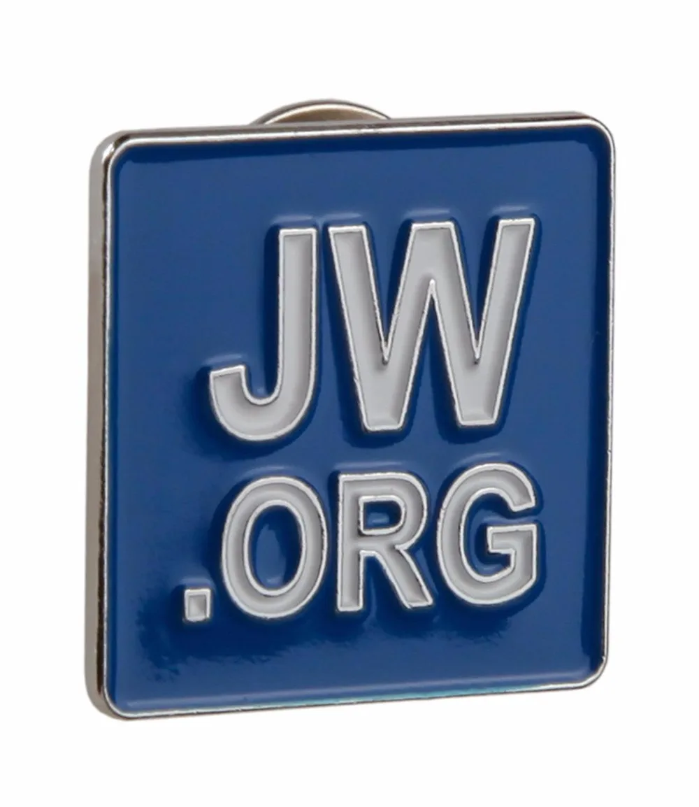 JW. Org булавка на лацкане Синяя