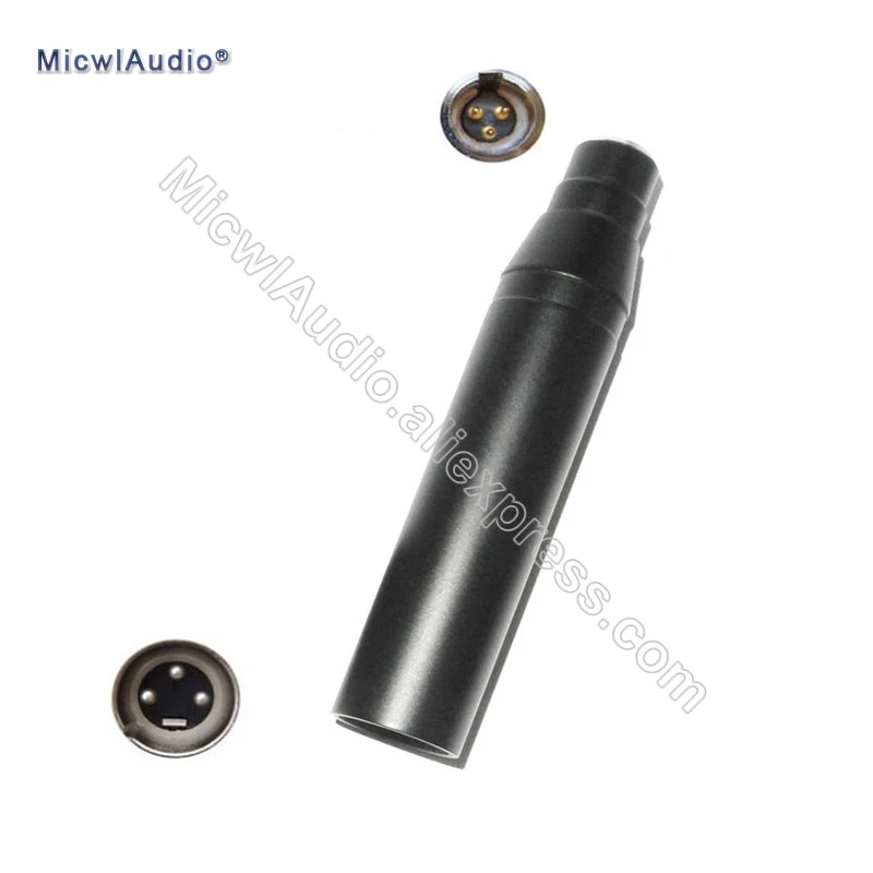 Мини XLR 3-контактный вход конденсаторный микрофон для AKG большой 3-контактный выход 10-52 вольт фантомный адаптер питания MicwlAudio Ad-001