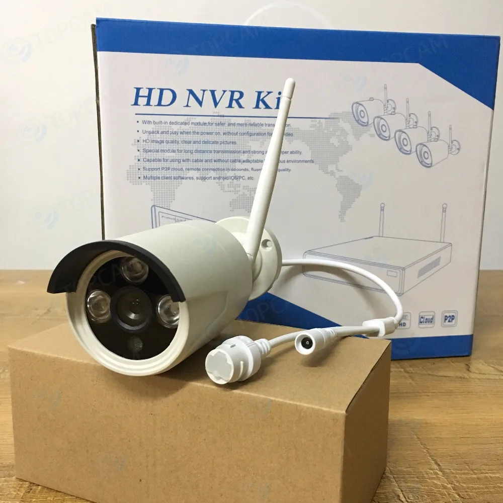 Беспроводная система видеонаблюдения TOPCAM 1080P 4 канала МП|kit kits|kit outdoorkit ip |