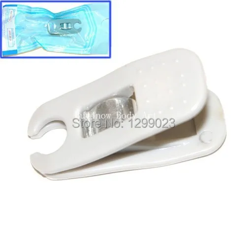 

50PCS Mini Sterile ROUND Body Piercing needle Slot Tool clip FORCEP CLAMP