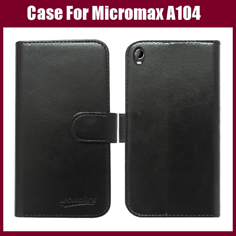 Высококачественный кожаный чехол-книжка для Micromax A104 Canvas Fire 2 чехол-кошелек