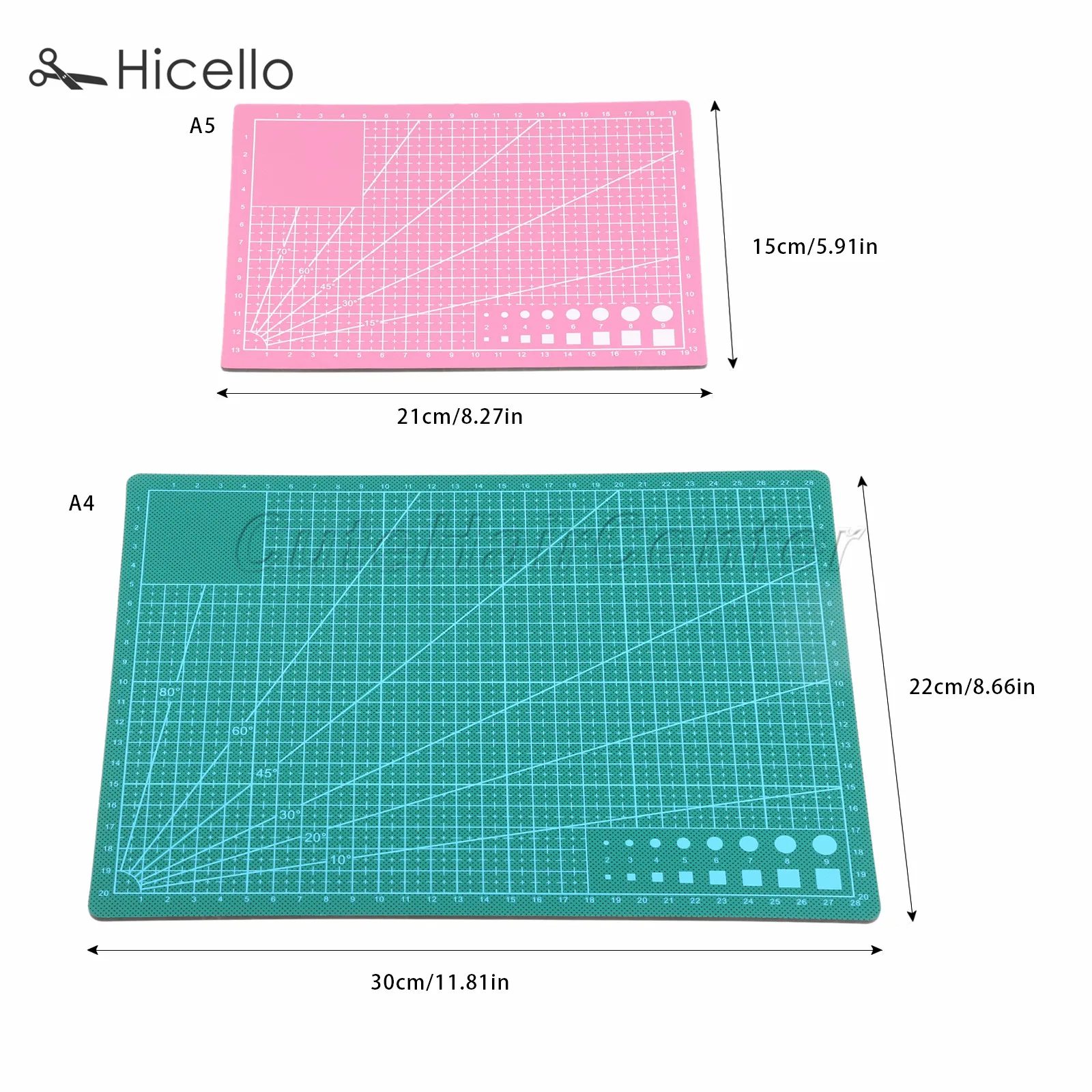 A4/A5 коврик для шитья разделочная доска ПВХ коврик со шкалой и сеткой для рисования профессиональные инструменты Hicello