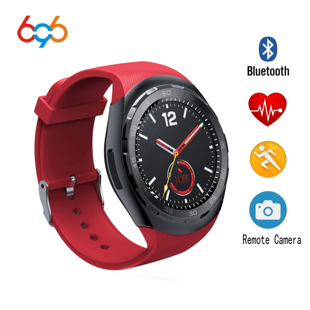 696 Y1X Smart Watch 1 22 дюймовый круглый Цвет Экран smartband BT4.0 музыка напоминание удаленного