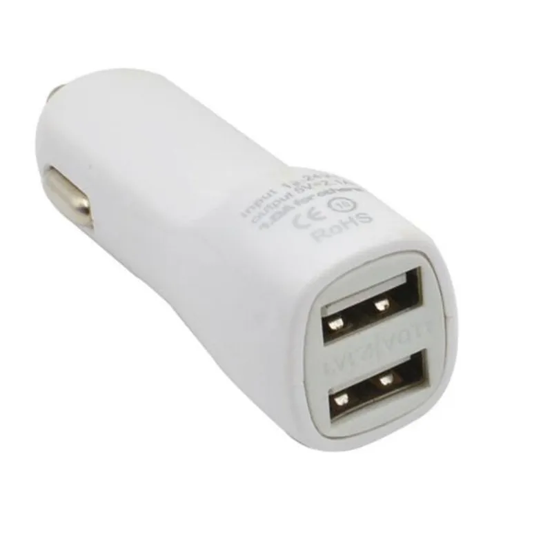UVR Mini Car Truck Dual 2 порта USB зарядное устройство адаптер для iPhone черный 12 В мощность 1 а