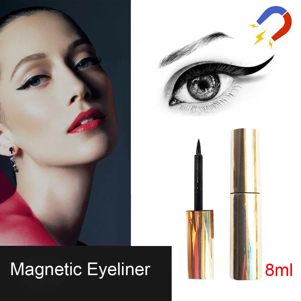

Fast Drying Magnetic Liquid Eyeliner Waterproof Sweat-proof Long-Lasting Cosmetic magnetic eyeliner delineador de colores