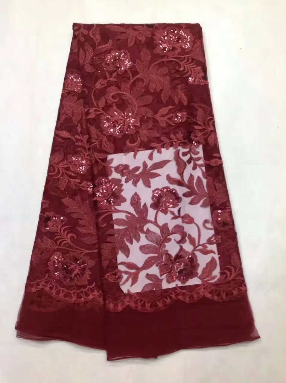 2017 Latest Net Lace Sequins Fabric For Wedding Sewing Accessories High Quality African French | Дом и сад