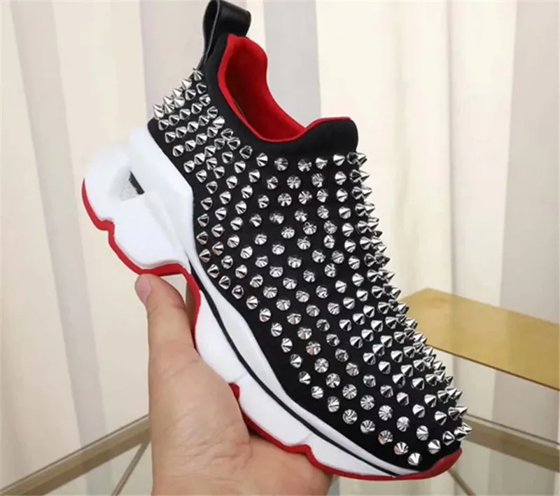 GCYFWJ Rivet Sneakers Woman Red Sneakers Spring Autumn Flats Non-slip Breathable Casuals Couple Shoes Zapatillas Rojas Mujer