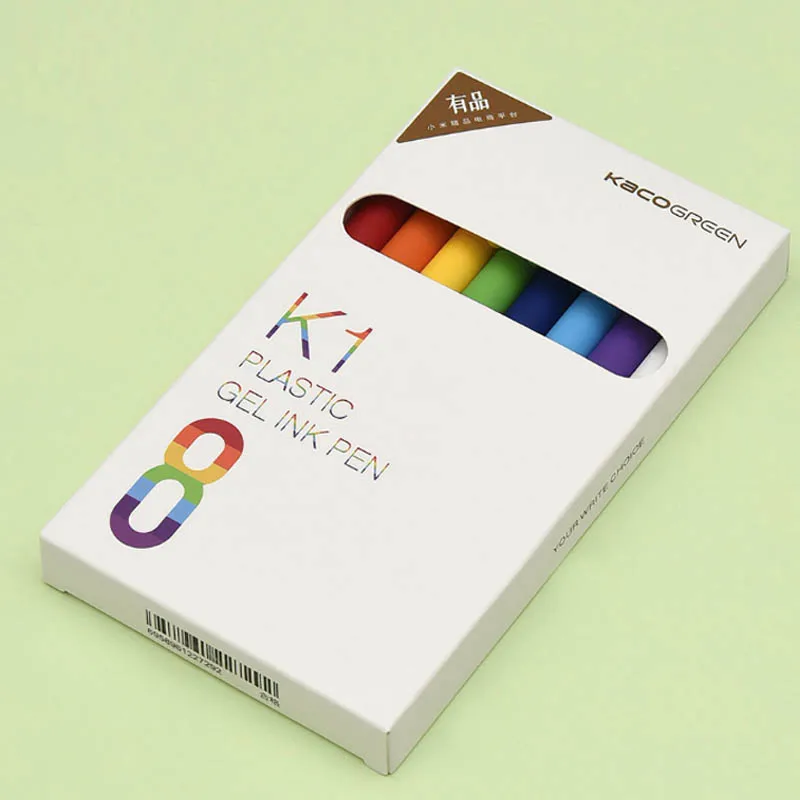 Новинка 8 упаковок гелевая чернильная ручка Xiaomi Kaco K1 0 5 мм нейтральная цветная