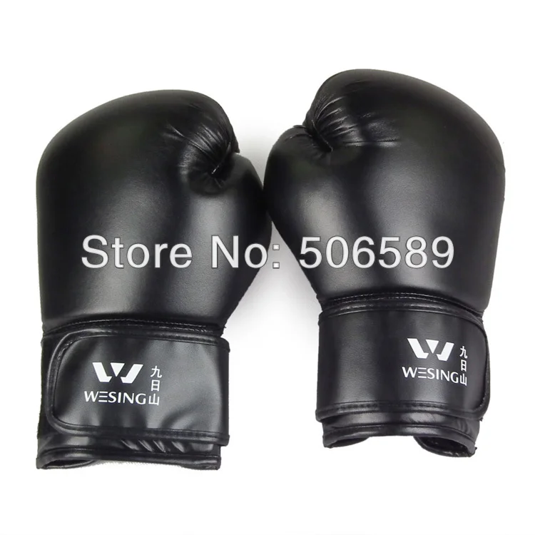professional boxing font b gloves b font adults PU leather red black SD10 2