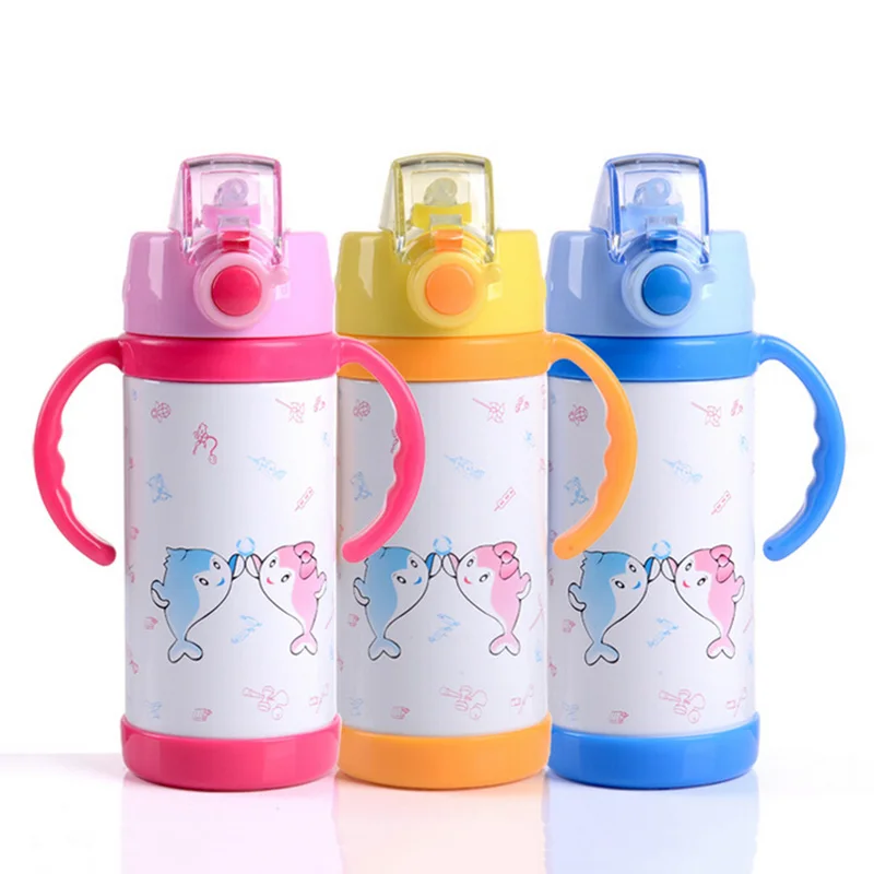Stainless Steel Water Bottle Kids Thermo Cup Winter Children Kettle