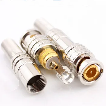 

10pcs HD Digital Cable Network 75-5 Connector Canare BNC Connector Gold-plated Intensify Free Solder