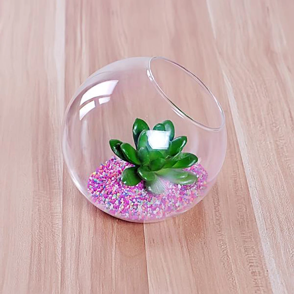 Clear Bubble Flower Vase Hanging Terrarium Planter Tealight Holder for Home Garden Wedding Centerpieces Decor