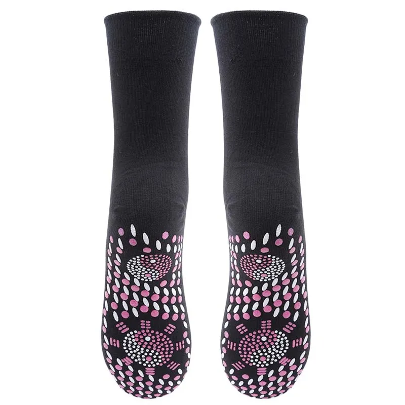 Женские Мужские турмалиновые Самонагревающиеся Носки, теплые удобные носки для холодной ноги, теплые носки унисекс для зимы, 4 цвета