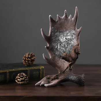 

Retro nostalgic antlers ornaments creative home TV cabinet decorations cafe shop restaurant furnishings