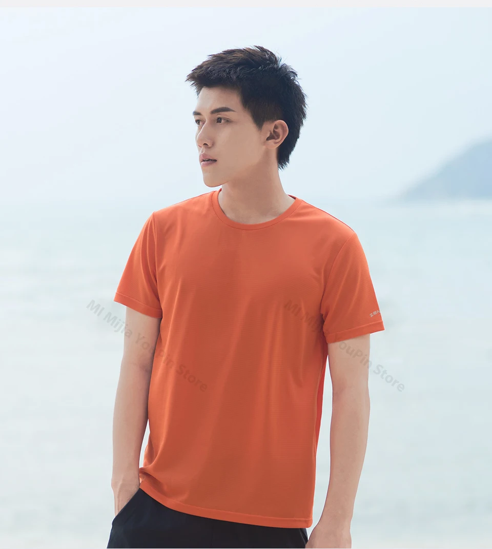 Xiaomi ZENPH Быстросохнущий светильник, дышащая, с коротким рукавом, Спортивная, удобная, Finess Sport T-shir-ts, быстросохнущая рубашка для мужчин и женщин
