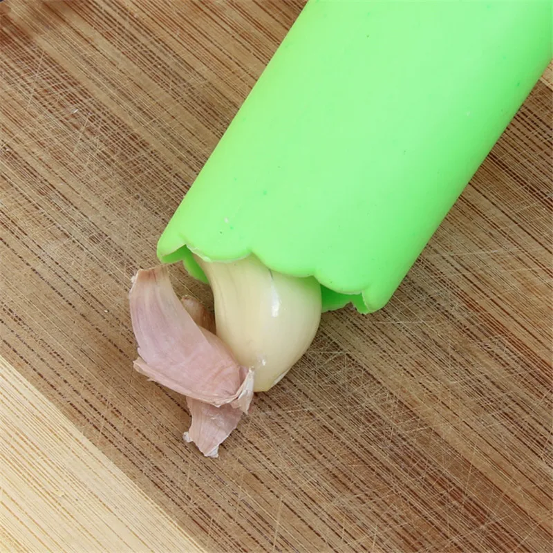 Используйте силиконовый чесночный нож для чистки чеснока простой в использовании кухонный чеснок инструмент для очистки практичный