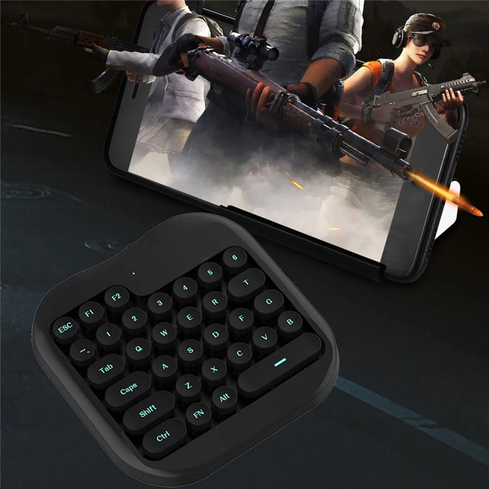 

Portable Mini Wired Gaming Keyboard Ergonomic Game Controller for Android Mobile Phone PUBG Games Remote Control Plug and Play