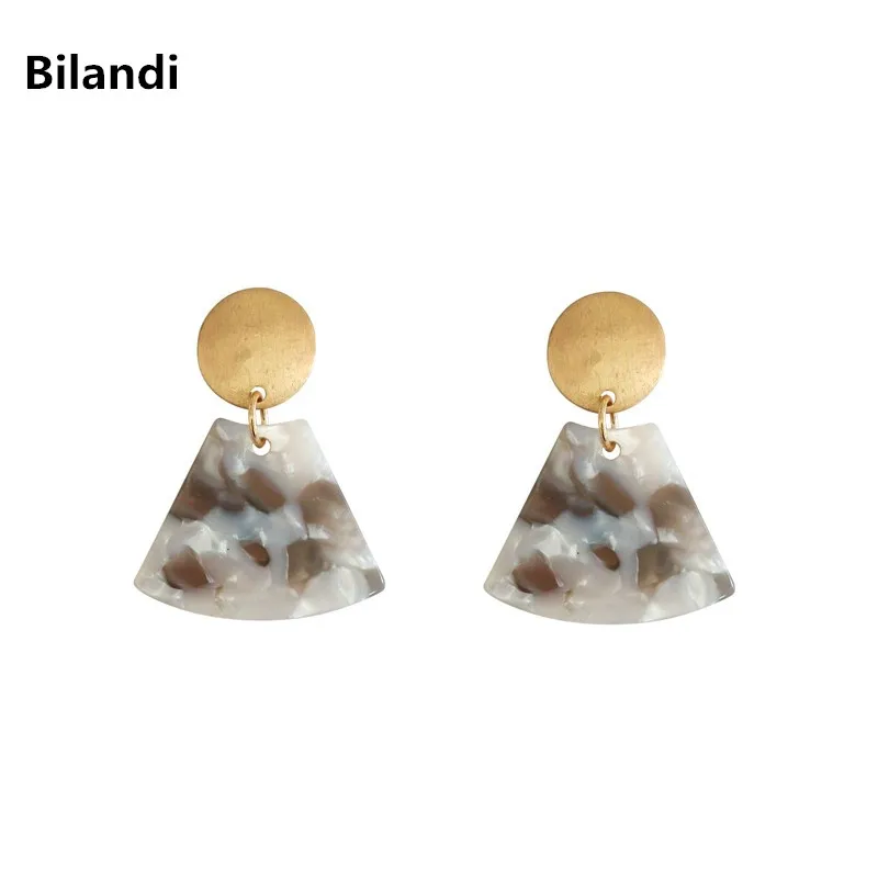 

Bilandi Temperament Geometric Earrings Metal Earrings Acetate Board Wild Fashion Women's Earrings Women's Jewelry
