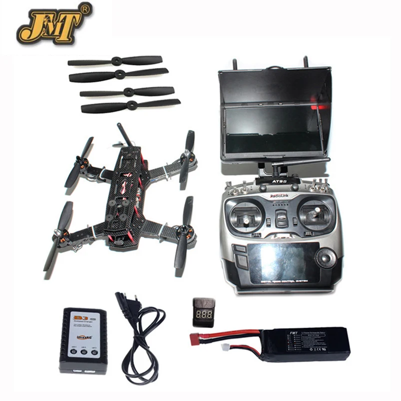 JMT DIY Racer 250 FPV RTF Drone with SP Racing F3 Flight Controller CCD Camera Radiolink