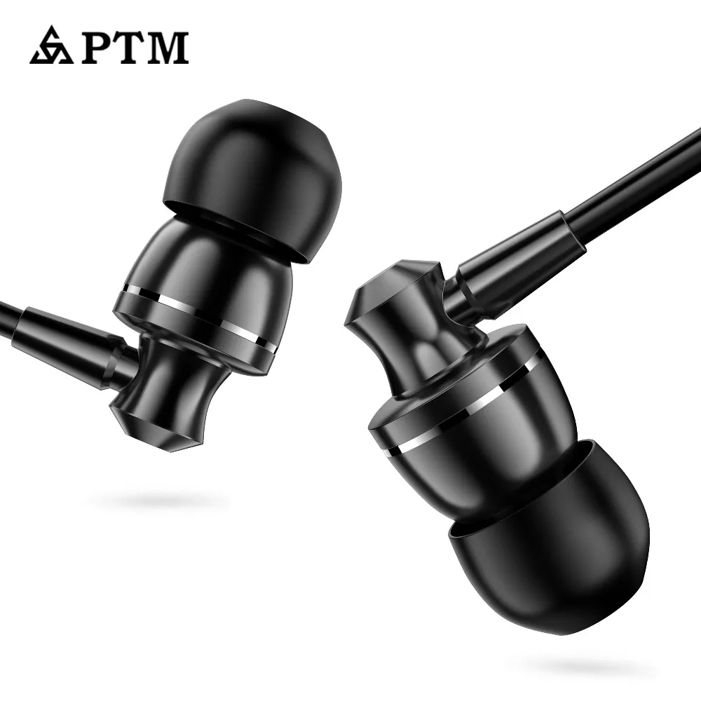 Бренд PTM E11 металлические наушники гарнитура Hi-Fi бас для iPhone 6 s Xiaomi ухо телефонов