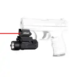 Тактический Red Dot лазерный светодио дный прицел + светодиодный фонарик Combo принадлежности для охоты пистолет пистолеты Glock 17 19 20 21 22 23 30 31 32