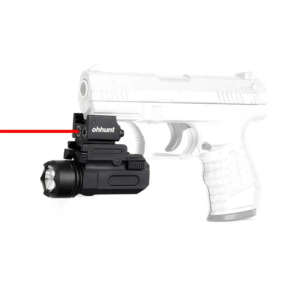 

Tactical Red Dot Laser Sight + LED Flashlight Combo Hunting Accessories For Pistol Guns Glock 17 19 20 21 22 23 30 31 32