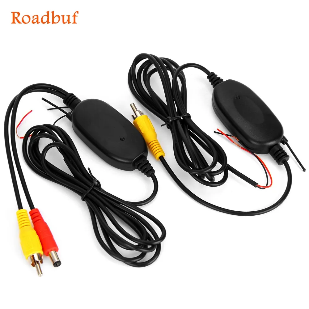 

2.4G Wireless Car Transmitter Receiver Kit for Car DVD Monitor Rear View Camera Reverse Backup Rearview Camera RCA Connection