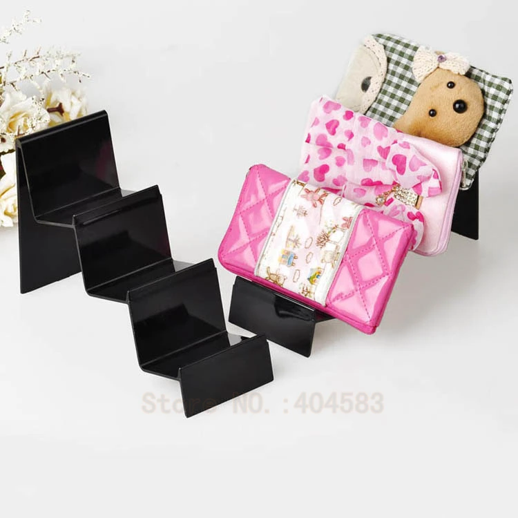 Buy 6pcs/lot 7*5cm Black Plastic Wallet Display Stand