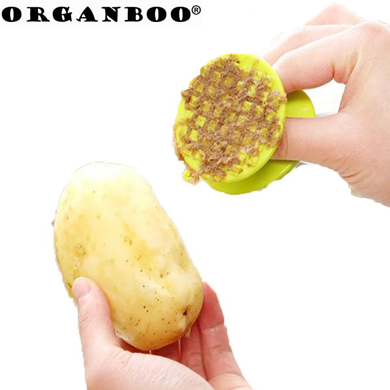 

ORGANBOO 1PC Multifunctional radish potatoes peeled fruit and vegetable clean brush scraper scale kitchenware gadgets