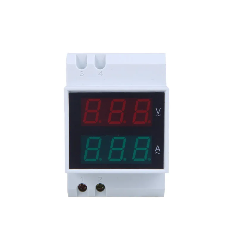 Цифровой вольтметр Амперметр AC80 300V 0 2 99 9a тестер с двойным дисплеем светодиодный