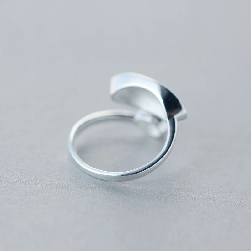 Fashion 2018 women's jewelry S925 silver personality oval adjustable special design rings finger ring wedding gift rings