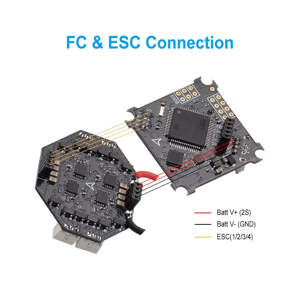 2S F4 FC бесщеточный контроллер полета ESC OSD Smart Audio (No RX) с кабелем XT30 для Дрон Whoop Beta75X