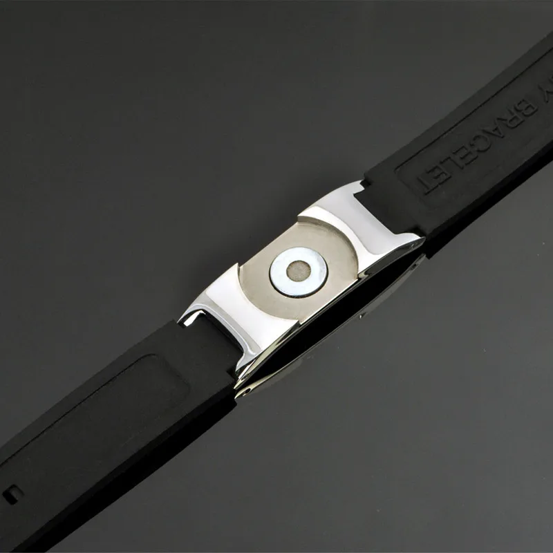 Hottime power Disc Energy Голограмма браслеты ионный баланс магнитотерапия модные силиконовые браслеты Силиконовый Набор браслетов - Окраска металла: Bracelet Base 20006