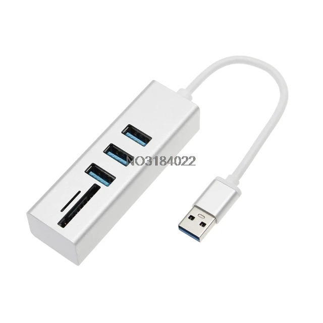 Cheap Aluminum 3Port USB 3.0 Hub SD TF Memory Card Reader Combo For PC Laptop Computer Cheap Aluminum 3Port USB 3.0 Hub SD TF Memory Card Reader Combo For PC Laptop Computer