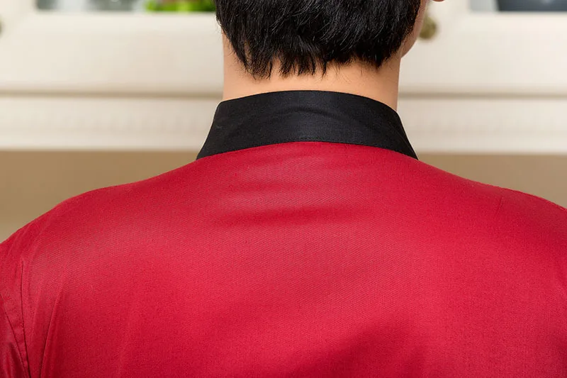2018 Новый униформа для гостиничного шеф-повара костюм с коротким рукавом Верхняя одежда для повара официанта кухонная униформа Одежда для